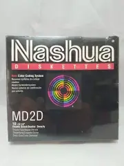 Nashua 10 New Professional Magnetic Media MD2D 5 1/4" Diskettes New Sealed
