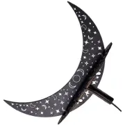 Crescent Rack Home Decor Black Tray Bohemian Shelf Bracket Brackets for Shelves