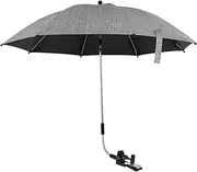 LAINIUTE Beach Chair Umbrella, 360° Adjustable Beach Chair Sunshade with Clamp, Rainproof and Windproof Beach Chair Parasol for Patio Beach Chair Stroller (Not Include Chair)