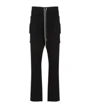 Rick Owens DRKSHDW Creatch Cargo Drawstring Pants XXL Black
