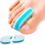 Povihome 10 Pack Foam Toe Spacers, 3-Layer Toe Separators - Large Size - to Align Crooked, Overlapping Toe, Relieve Corn, Blister and Reduce Toe Irritation