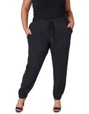 [Indigo Tonic] Jean Jogger Pant in Black
