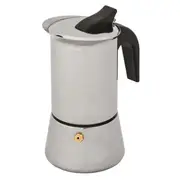 Avanti Stainless Steel 6 Cup Inox Espresso Maker Stovetop Coffee Pot Silver