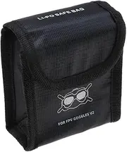 Drone Battery Safe Bag LiPo Battery Explosion-Proof Storage Protective Fireproof Case Compatible with FPV Combo Goggles V2 for 2 Batteries