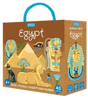 Egypt 3D Puzzle and Book Set, 40pcs