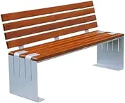 59" Farmhouse Outdoor Bench, Garden Benches with Backrest, Finish Frame Patio Bench for Front Porch(Large)