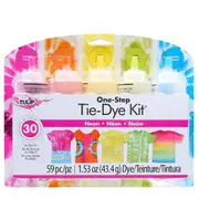 TULIP One Step Fabric Tie Dye Kit 5 Colours - Neon