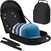 Hard Baseball Hat Case Hat Carrier Storage Bag with Adjustable Shoulder Strap