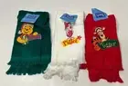 Franco Christmas Fingertip Towels Pooh Tigger Piglet NWT 100% Cotton Set Of 3