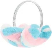 [COSMEVIVI] Color Heart Earmuffs Comfortable Ear Lovely Ear Covers Girl Ear Muff Winter Cartoon Earmuff Lovely Ear Wraps Reusable Ear Cover Plush Cycling Earmuff Colorful Ear Warmer