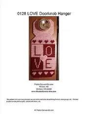 LOVE Doorknob Hanger-Valentine's Day-Plastic Canvas Pattern or Kit
