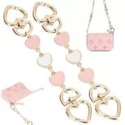 2Pcs Purse Chain Strap Extende, DIY Flat Chain Strap Handle Bag Accessories