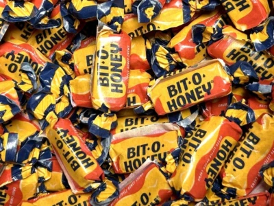 Bit-O-Honey Chewy Candy - BULK CANDY- 100 PIECES- An Old Fashioned Classic!