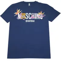 在飛比找PChome24h購物優惠-MOSCHINO 夏日泰迪熊造型棉質短T恤.藍