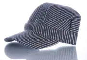 Boys Striped Engineer Hat (BLUE) Adjustable size