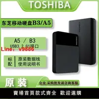 在飛比找樂天市場購物網優惠-【台灣公司可開發票】東芝A3移動硬盤 A5 1t新小黑 兼容