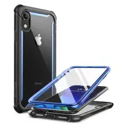 Iphone Xr Case with Built-in Screen Protector Ares Series Full Rugged Clear Bumper