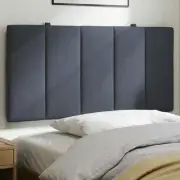Dark Grey Velvet Headboard Cushion 107cm Plush Supportive Design