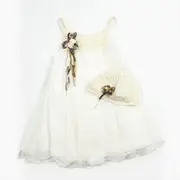 Styled By Alexandros - Vintage Ivory Silk Party Dress