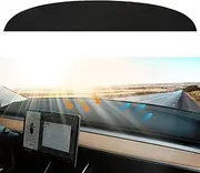 Dashboard Cover for Tesla Model 3/Y, Non-Slip Suede Sunshade Pad, Car Dash Board Mat with UV Protection, Dashboard Decorative Interior Accessories (Black)