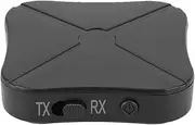 XUMIUZIY 4.2 Transmitter/Receiver, Portable Wireless Stereo Receiver,Wireless Adapter for Car/Home Music Streaming Sound,Black