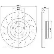 Bremtec Euro-Line GeoZinc Coated Brake Rotor - BDR40063EL