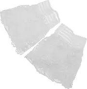 [GAROZATION] Detachable Floral Lace Cuffs for Women Bridal Sleeves Women's Wrist Cuffs Elastic Fashionable Fake Sleeves