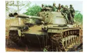 Vietnam War M48 Patton Tank PHOTO US Army Tank Crew on Patrol 66 Soldiers