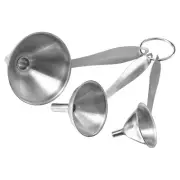 3 in 1 Funnels for Filling Bottles, Stainless Steel Small Kitchen Funnel Set