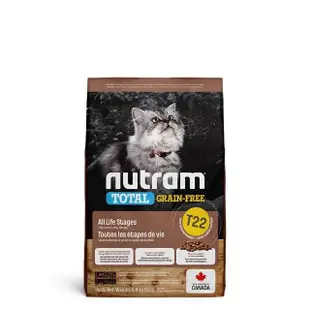 【Nutram 紐頓】T22無穀貓-火雞配方5.4KG