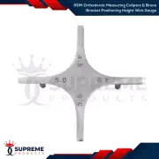 RDM Orthodontic Measuring Calipers & Brace Bracket Positioning Height Wick Gauge