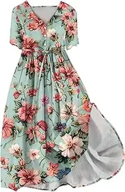 [Generic] Cyber Monday Deals Today,Sundresses for Women 2024 Plus Size,Hawaiian Outfits for Women White Bodycon Dress Coral Dress for Women Long Dresses for Women Formal Tuckernuck(12-Light Gray,L)