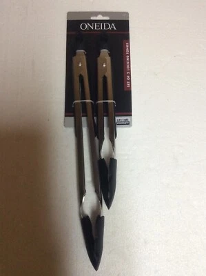 Oneida Set Of 2 Locking Tongs Brand New