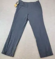 Dockers Premium Pants Blue Pinstripe Flat Front Urban Chino Mens 34x32 NWT
