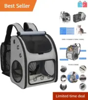 Airline Compliant Expandable Backpack Carrier - Ultimate Comfort for Dogs & Cats