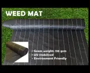 Premium 50M Weed Control Mat Woven Weedmat Fabric Gardening High Quality 110gm