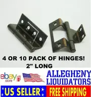 (4 - 10) Offset 2" Hinge Bronze/Black Bench Lid Wooden Box Chest Cabinet HF