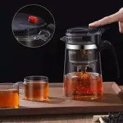 Teapot With Infusion Glass Teapot Heat Resistant Plant Flower Convenient Office