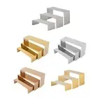3 Pieces Riser Display Stand Cupcake Stand for Figurines Purse Handbag