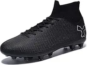 [Favdeol] Men's Soccer Cleats Football Cleats for Mens Big Boys High-Top Spikes Shoes for Youth Professional Training Turf Indoor Outdoor Sneaker