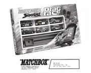 Matchbox / Lesney b & w press release picture Superfast "Drag Race Giftset" 1972