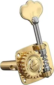 Rubner 140-108a Single Bass Mechanism for Double Bass Single, 4/4-3/4, 4-String, Brass, Made in Germany