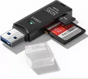 USB 3.0 SD Card Reader for PC Micro SD Card to USB Adapter Card Reader for Cam