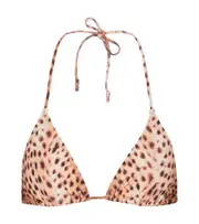 [Reina Olga] Reina Olga Susan cheetah-print bikini top AU 10 beige
