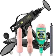 Automatic Sex Machine Thrusting Machine for Male and Femal Love Machine Adult Sex Toy 3XLR Connector Thrusting Dildo Machinegun for Senior Player Thruster with 5 Attachments
