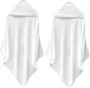 PERSELOSO 2Pcs Hooded Bath Towels Absorbent Towels for Bathing Versatile Cover Blanket for Newborns Hooded Towel