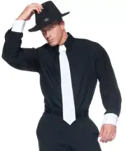 Men's Gangster Shirt - Underwraps Costumes