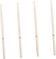LIGIGWASH 2pairs Maple Drumsticks Percussion Sticks for Drumming Comfortable Grip Durable and Safe for Jazz Practice and Performance