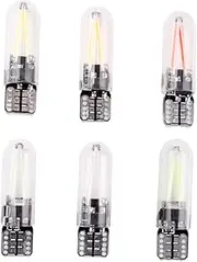 OSOLADY 10pcs Warm White LED Car Bulbs License Plate Lights Fit Side Light for Vehicles Motorbikes Versatile Map Trunk Backup Lighting