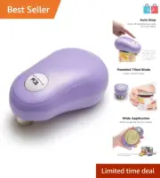 Electric One Touch Can Opener Battery Operated Auto Stop Ergonomic Smooth Edge